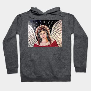 Burgandy  Angel Hoodie